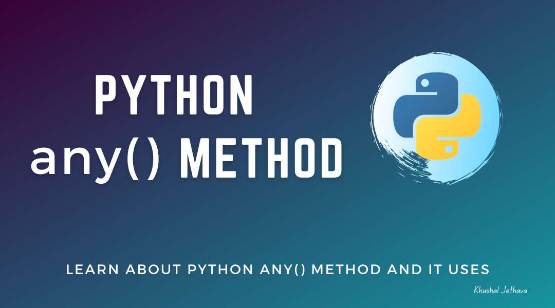 Python any() Method